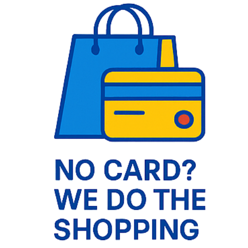 No Credit Card? No Problem — Let Us Do the Shopping for You!  service icon