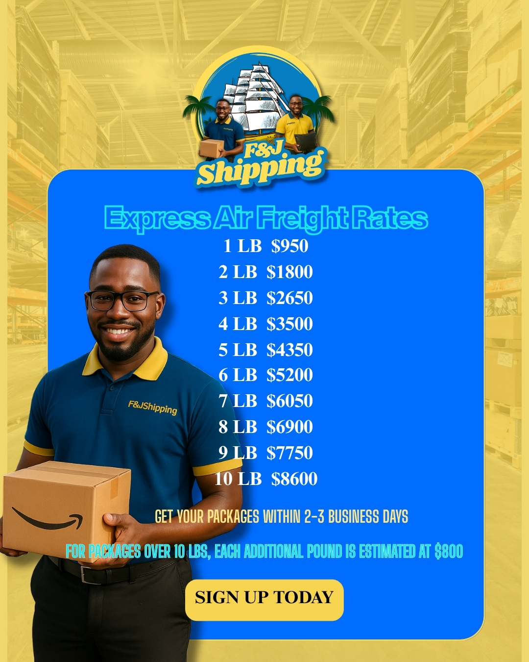 Courier delivery service illustration
