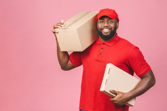 Courier delivery service illustration