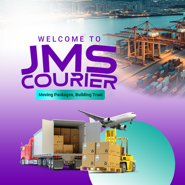 Courier delivery service illustration