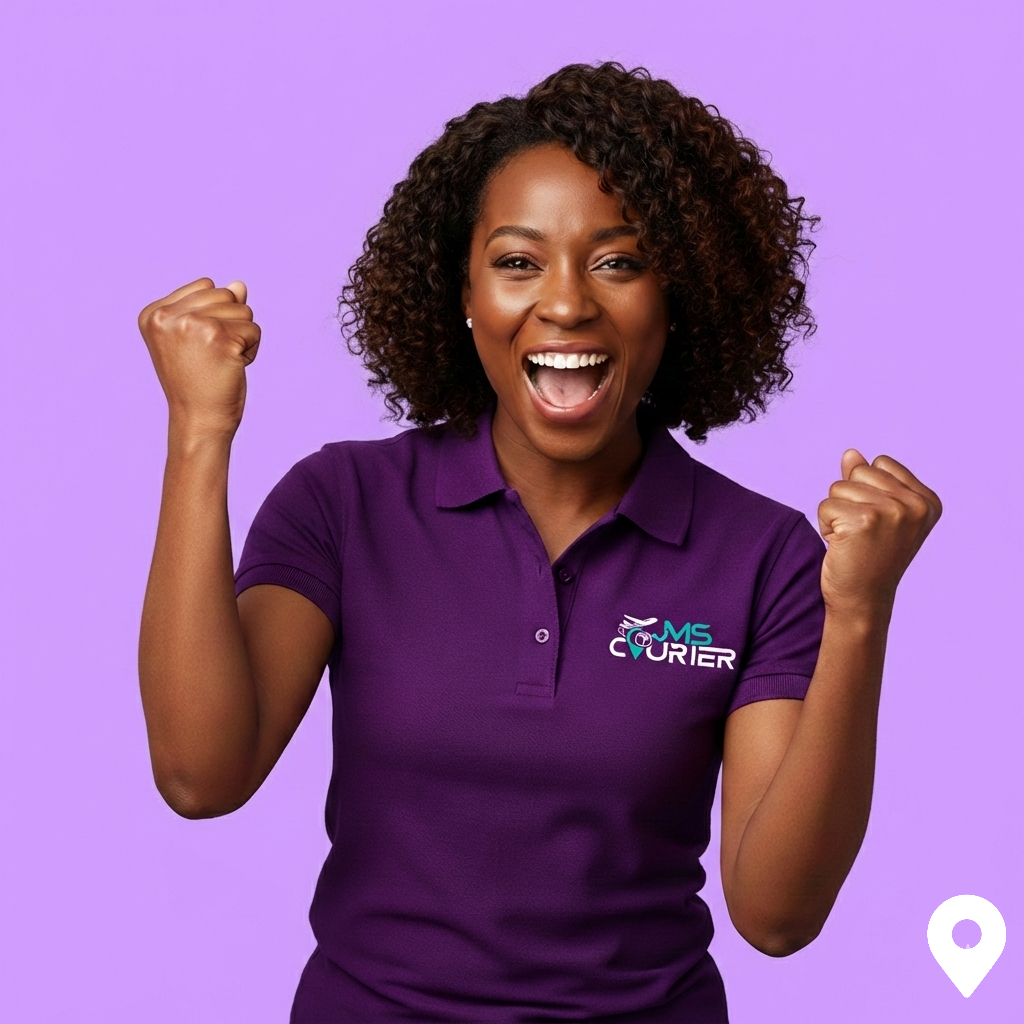 Courier delivery service illustration