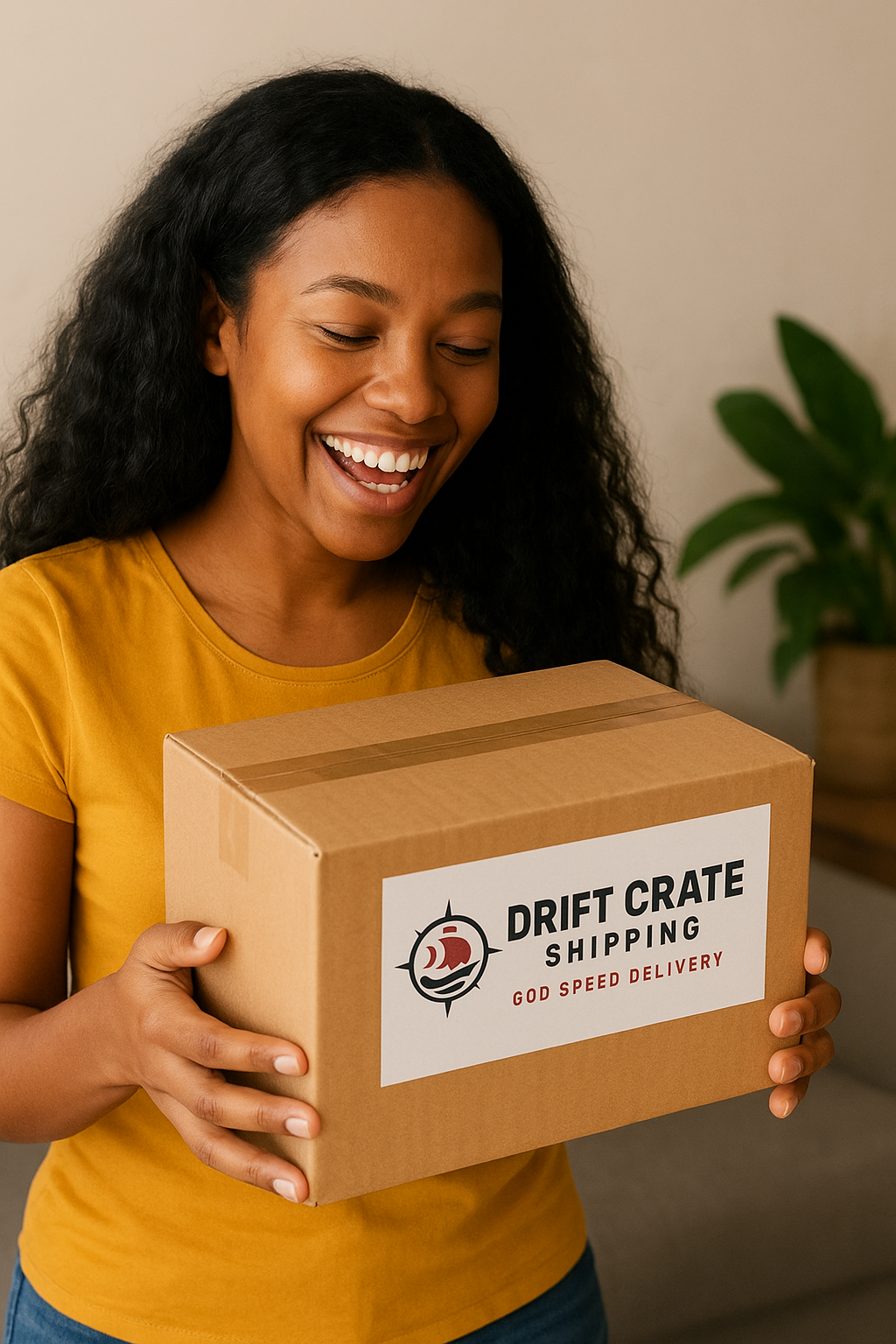 Courier delivery service illustration