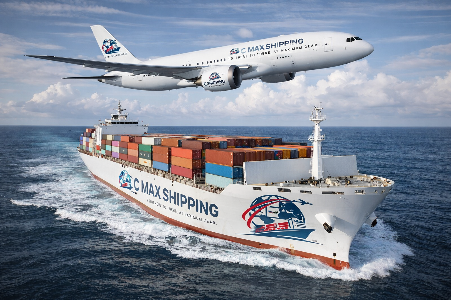 Courier delivery service illustration