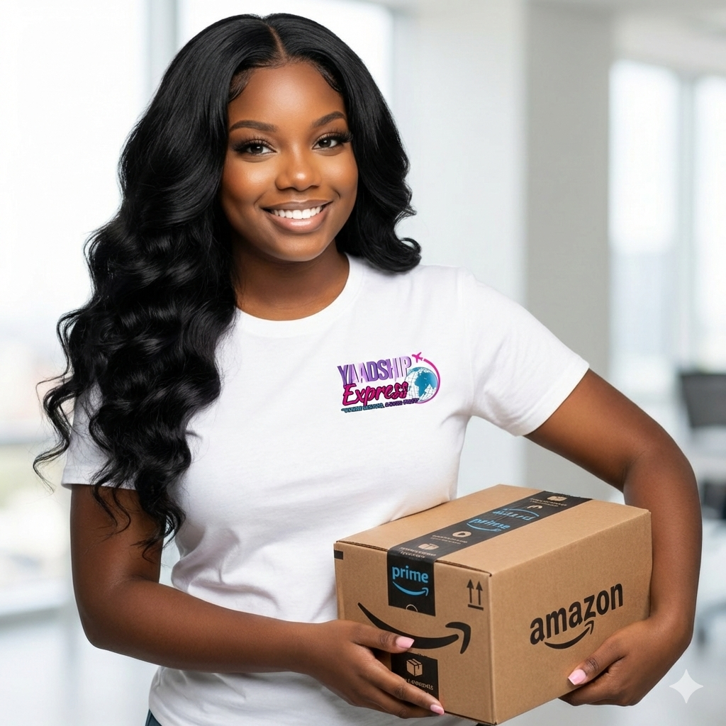 Courier delivery service illustration