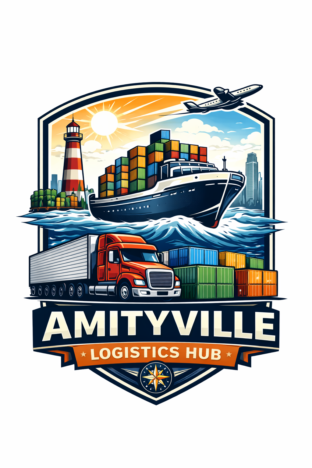 Courier delivery service illustration