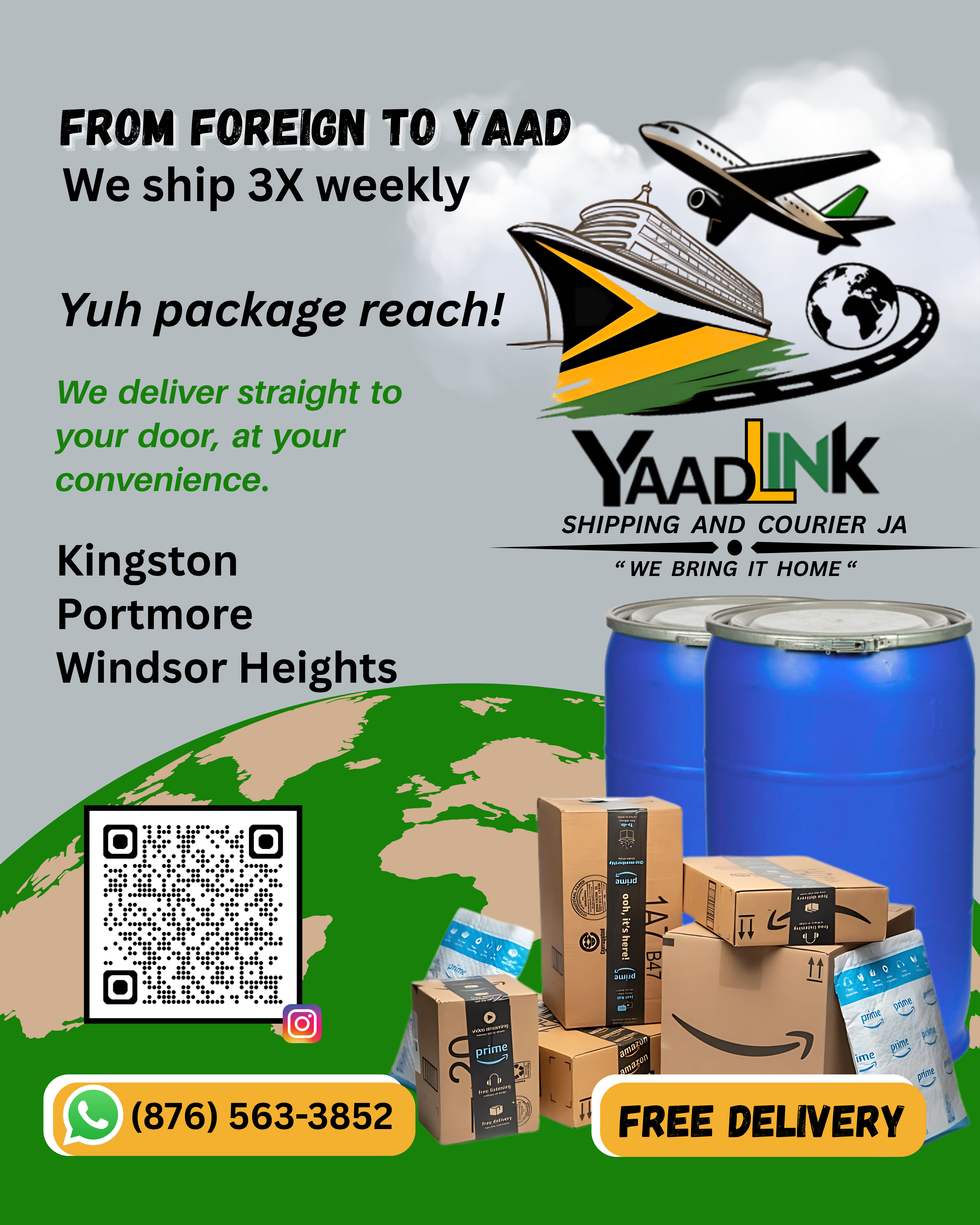 Courier delivery service illustration