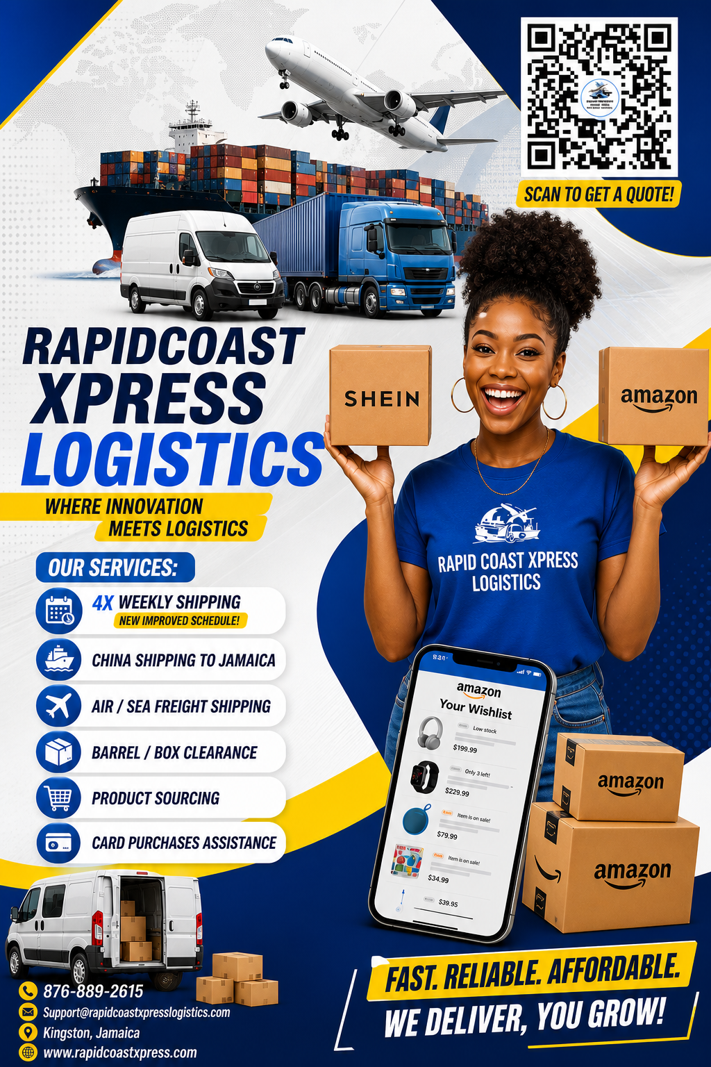 Courier delivery service illustration