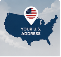 Free U.S. Shipping Address  service icon